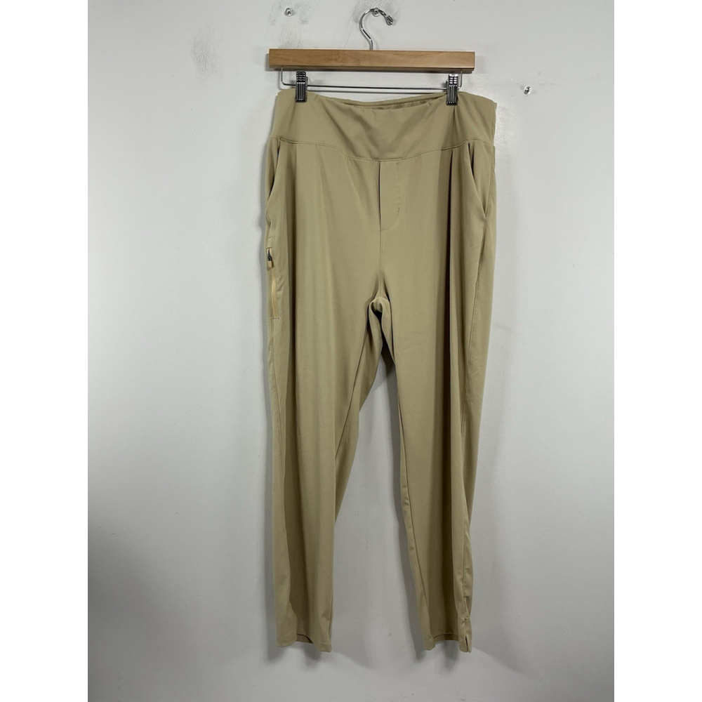Womans YYV Pullon Yoga/golf Pants XL Beige Elastic Waist